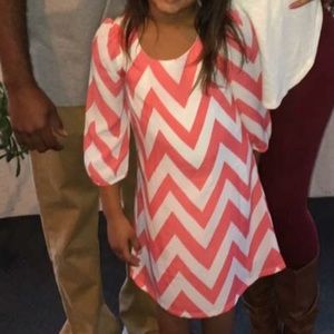 Girls chevron dress